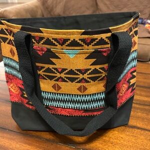 Handmade Aztec Pattern Tote Bag